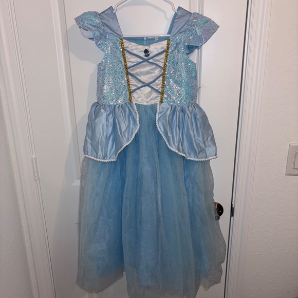NWOT Girls Princess Cinderella Halloween Costume Dress Up Size 150 (7-8) Years - Picture 4 of 15